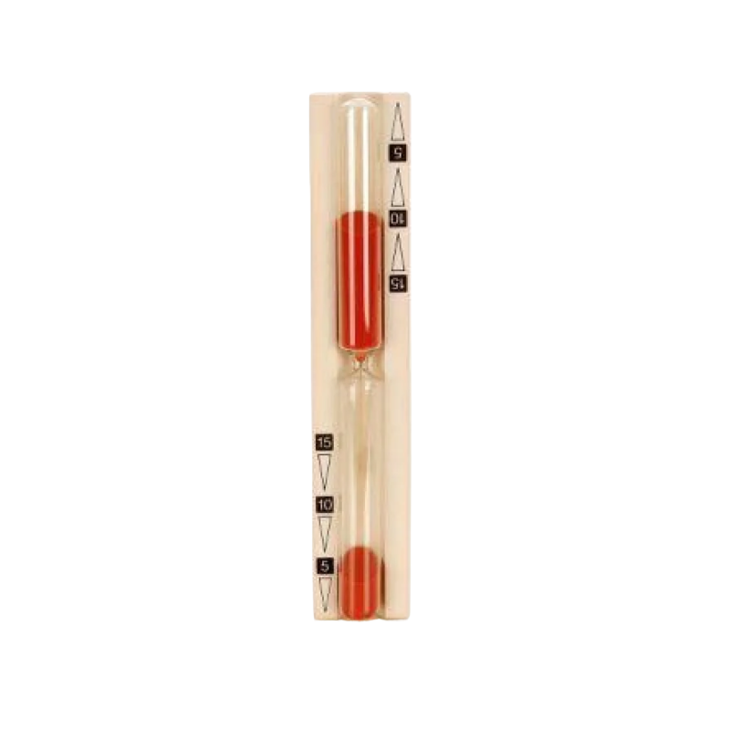 Reloj de arena para sauna - 15 min, rojo