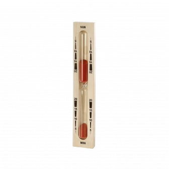 Reloj de arena para sauna - 20 minutos, rojo