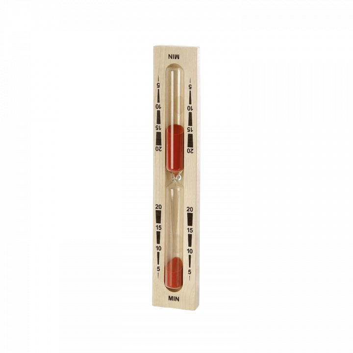 Reloj de arena para sauna - 20 minutos, rojo