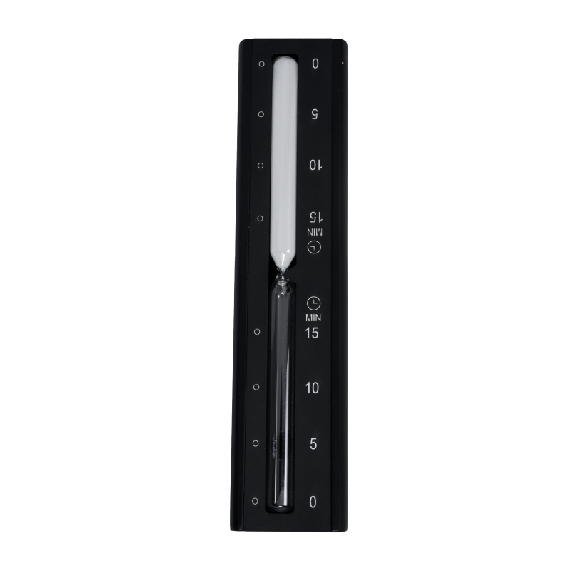 Reloj de arena SAUFLEX, negro 15 min