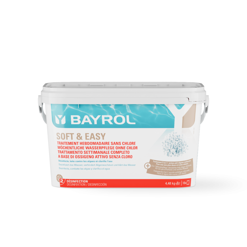 Producto para el cuidado de piscinas SIN CLORO Soft & Easy, 4,48 kg
