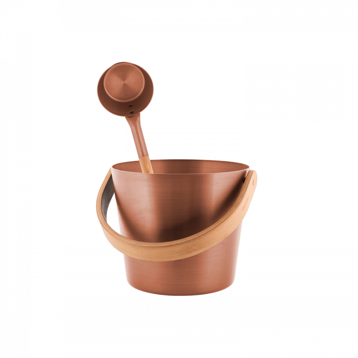 Juego de cubos y cucharones multicolor RENTO 5 l, cobre