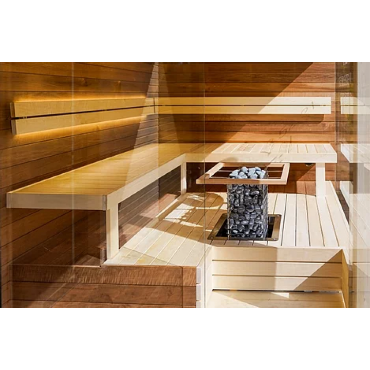 Brida de empotrar HUUM para calentadores de sauna CLIFF/STEEL