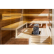 Brida de empotrar HUUM para calentadores de sauna CLIFF/STEEL