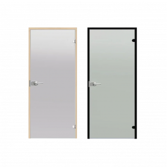 Puerta de cristal HARVIA, marco de pino 7 x 21, con cerradura