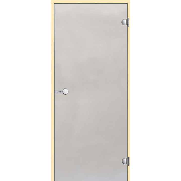 Puertas de sauna de cristal HARVIA 7x19, Álamo temblón, Satín