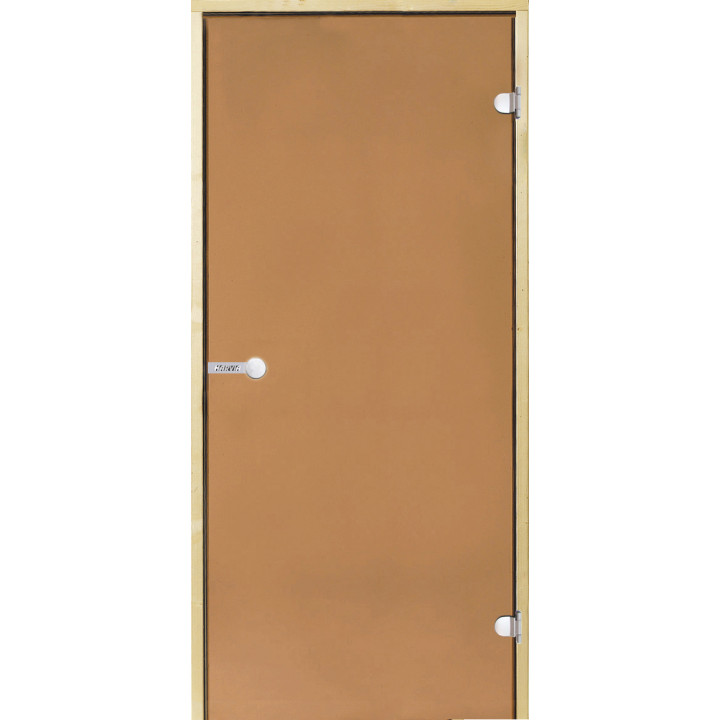 Puertas de sauna de cristal HARVIA 7x19, Pino, Bronce