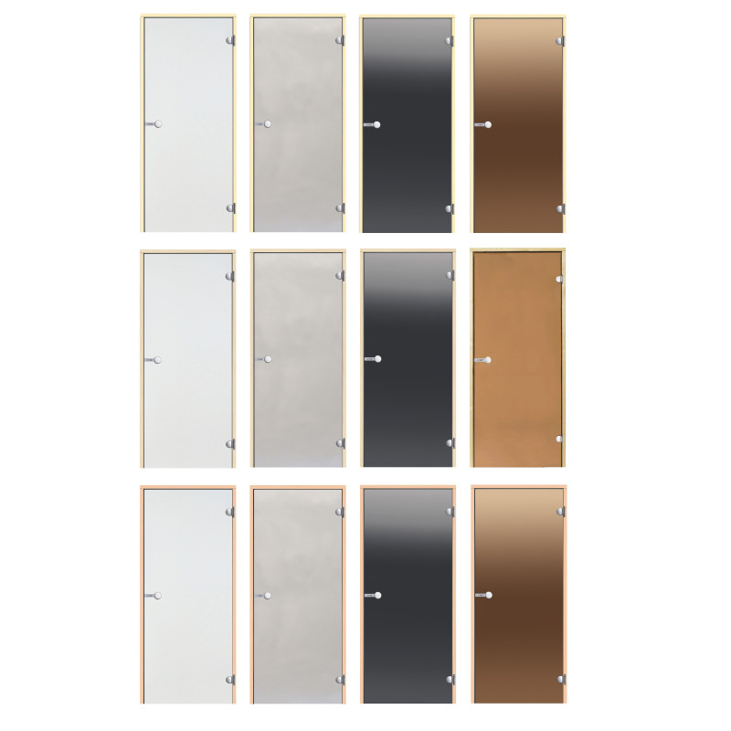 Puertas de sauna de cristal HARVIA 9x19