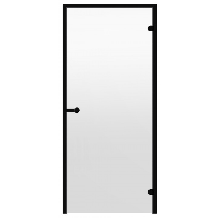 Puertas de sauna de cristal HARVIA 8x21 (marco de pino negro), transparente