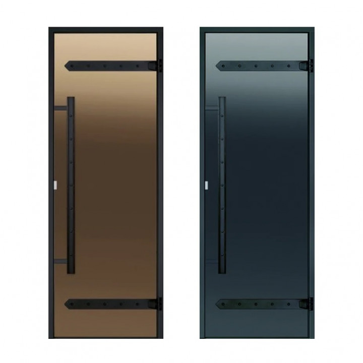Puertas de sauna de cristal HARVIA Legend, marco de aluminio 9x19