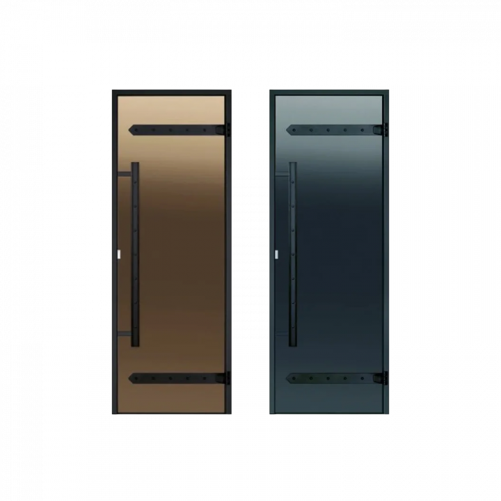 Puertas de sauna de cristal HARVIA Legend, marco de aluminio 8x21
