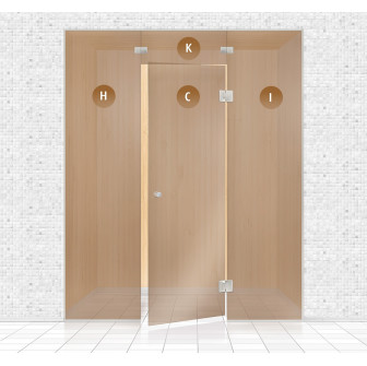 Pared de cristal de sauna, AD TYPE 1