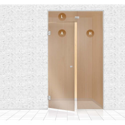 Pared de cristal de sauna, AD TYPE 12  Pared de cristal de sauna, AD TYPE 12