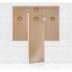 Pared de cristal de sauna, AD TYPE 2  Pared de cristal de sauna, AD TYPE 2