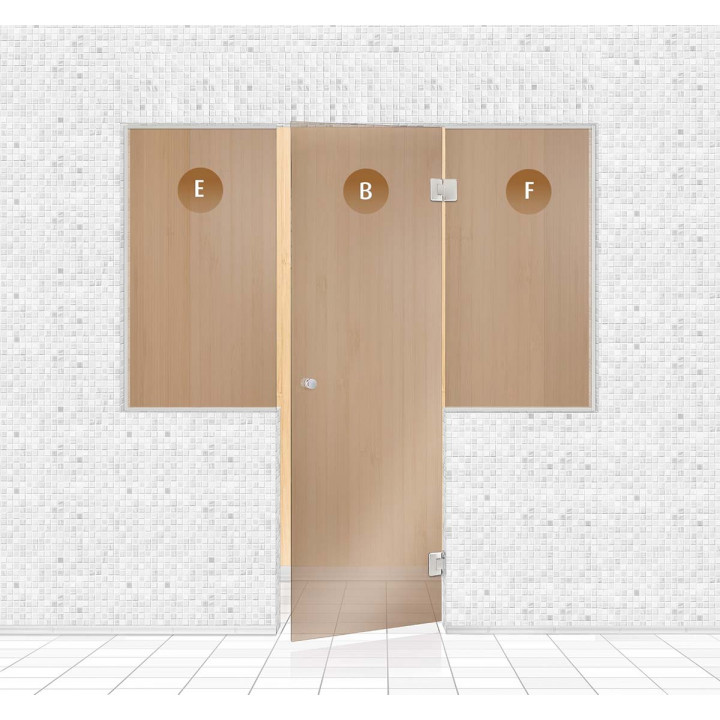 Pared de cristal de sauna, AD TYPE 3