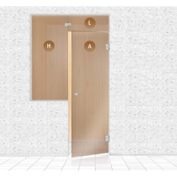 Pared de cristal de sauna, AD TYPE 4  Pared de cristal de sauna, AD TYPE 4