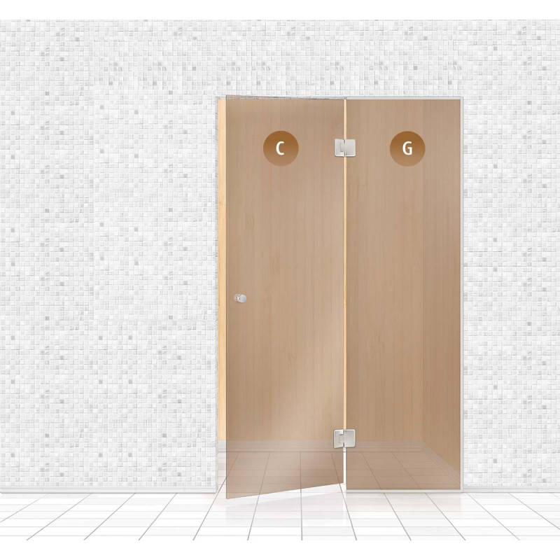 Pared de cristal de sauna, AD TYPE 5 Pared de cristal de sauna, AD TYPE 5