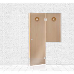Pared de cristal de sauna, AD TYPE 7  Pared de cristal de sauna, AD TYPE 7