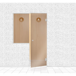 Pared de cristal para sauna, AD TYPE 8  Pared de cristal para sauna, AD TYPE 8