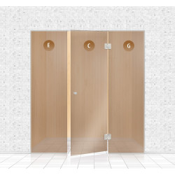 Pared de cristal para sauna, AD TYPE 9  Pared de cristal para sauna, AD TYPE 9