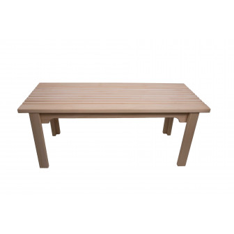 banco de sauna de madera