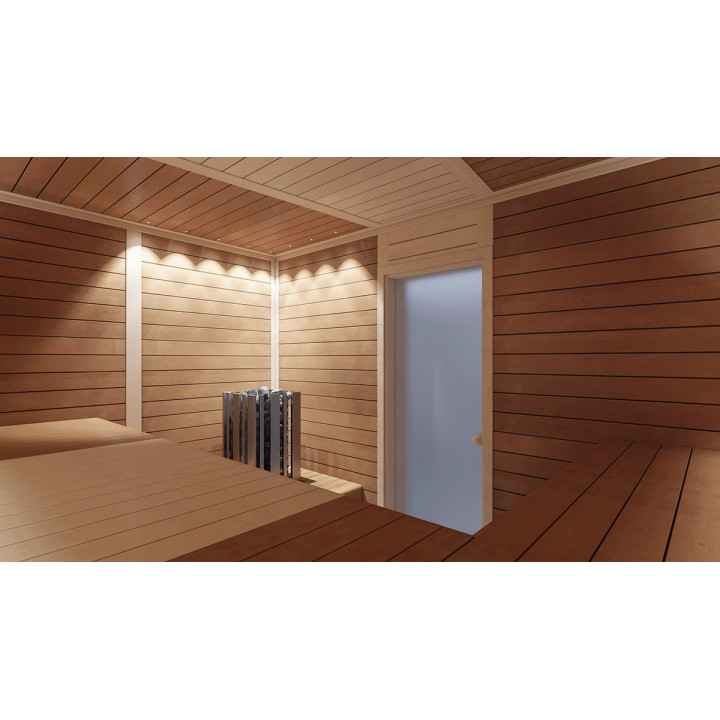 Revestimiento térmico de álamo STP, 15 x 90 mm, 6 uds., Clase A