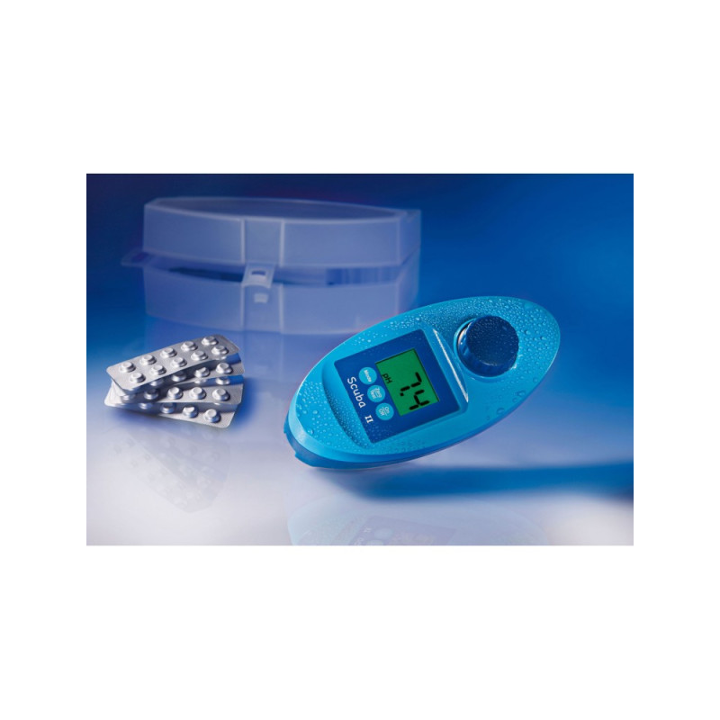 Probador electrónico con pastillas Scuba II Cl total/Cl libre/Ph/Alk/Estabilizador