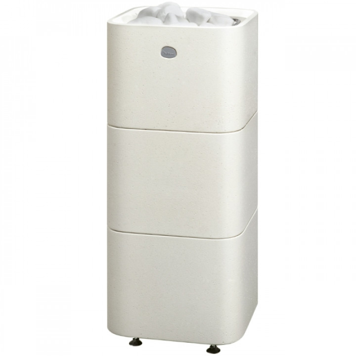 Calentador eléctrico para sauna TULIKIVI KUURA 2, blanco, con panel de control.