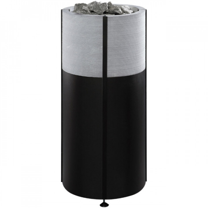 Calentador eléctrico para sauna TULIKIVI NAAVA RIGATA integrado con panel de control.