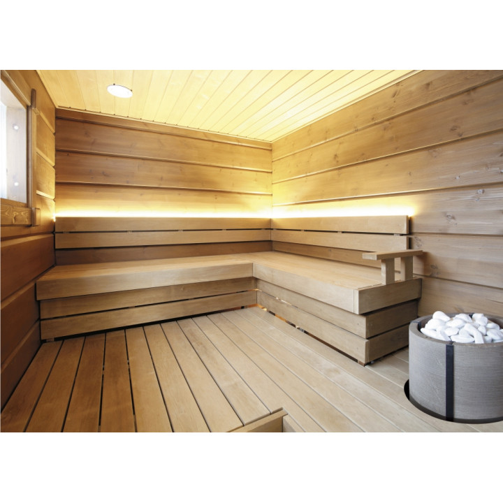 Calentador de sauna eléctrico TULIKIVI NAAVA RIGATA con panel de control