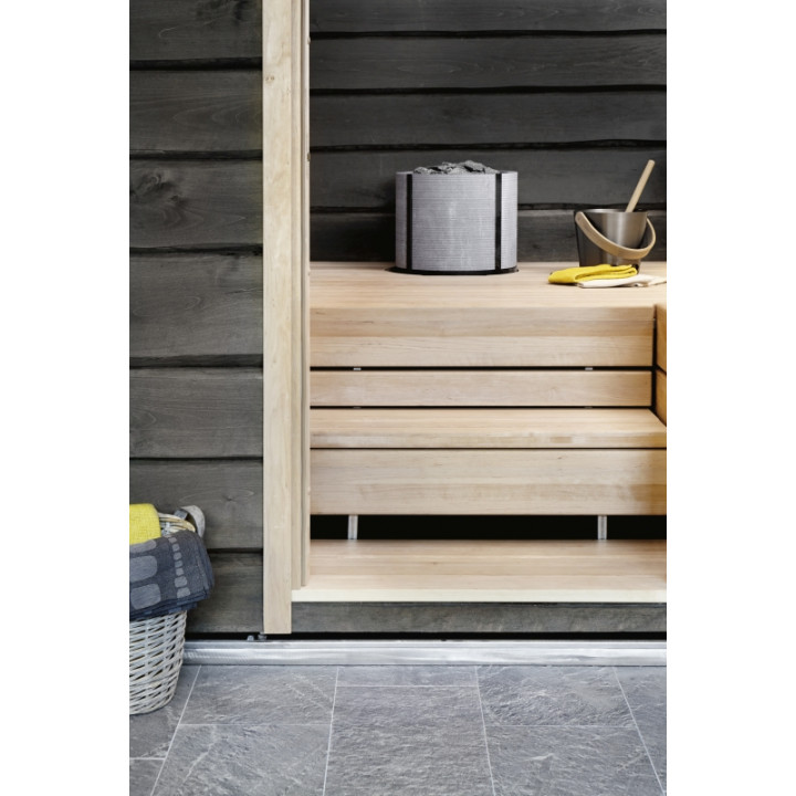 Calentador de sauna eléctrico TULIKIVI NAAVA RIGATA con panel de control
