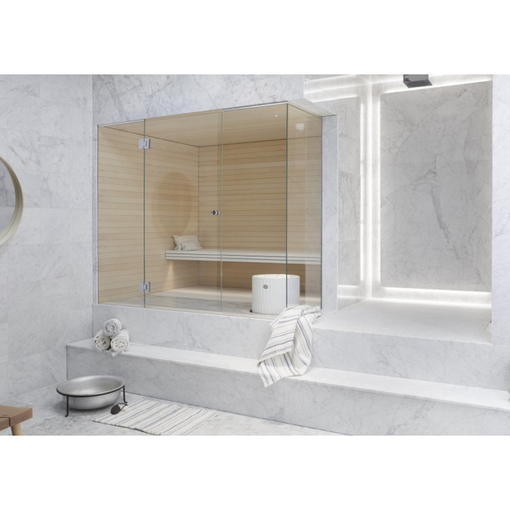 Estufa de sauna TULIKIVI RIITE, blanca, sin panel de control