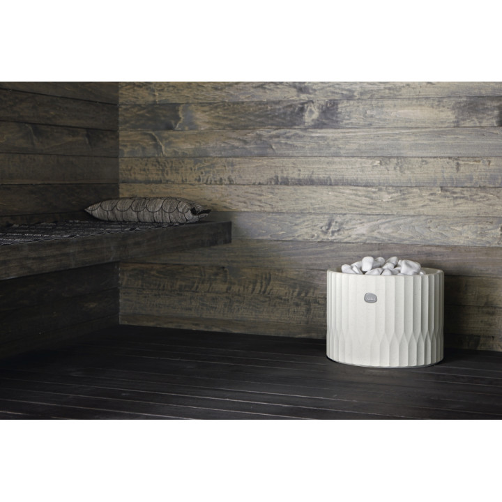 Estufa de sauna TULIKIVI RIITE, blanca, sin panel de control