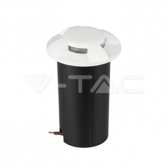 Bañador de suelo LED 1W Blanco 4 vías 3000K