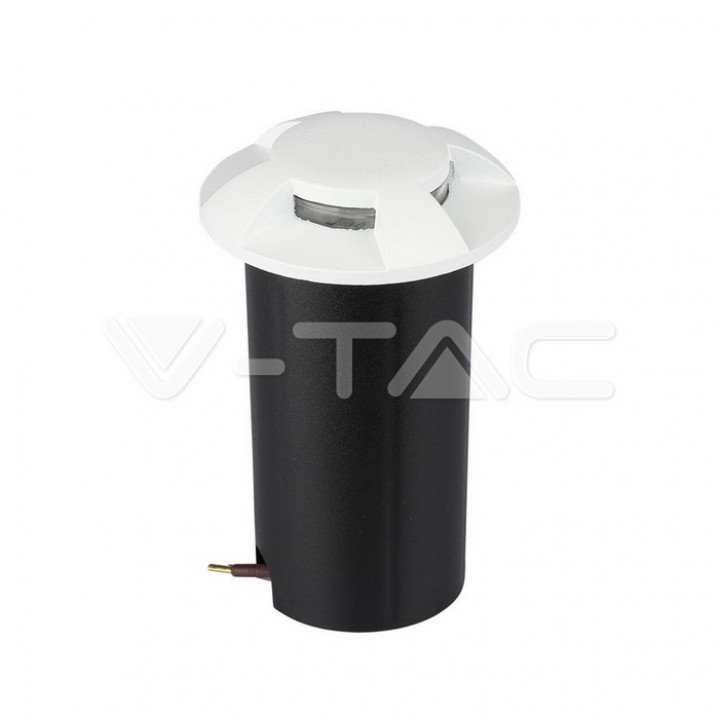 Bañador de suelo LED 1W Blanco 4 vías 3000K