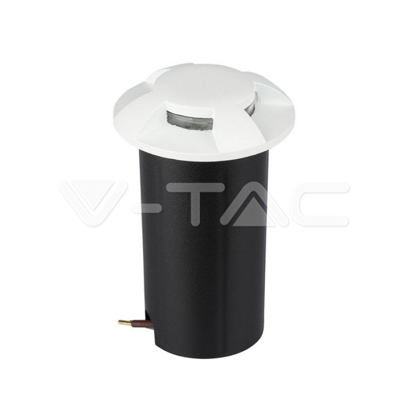 Bañador de suelo LED 1W Blanco 4 vías 3000K