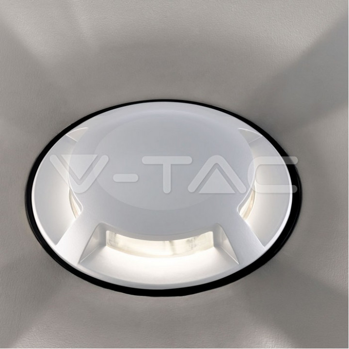 Bañador de suelo LED 1W Blanco 4 vías 3000K