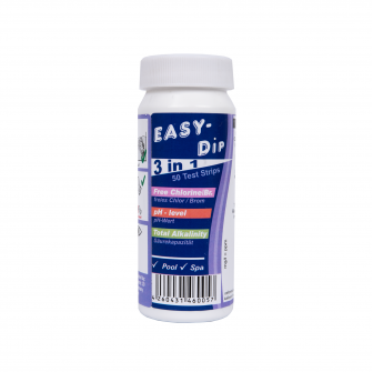 Tiras reactivas para análisis de agua Easy-Dip 3 en 1, para medir pH/cloro/BR/alcalinidad, 50 unidades.