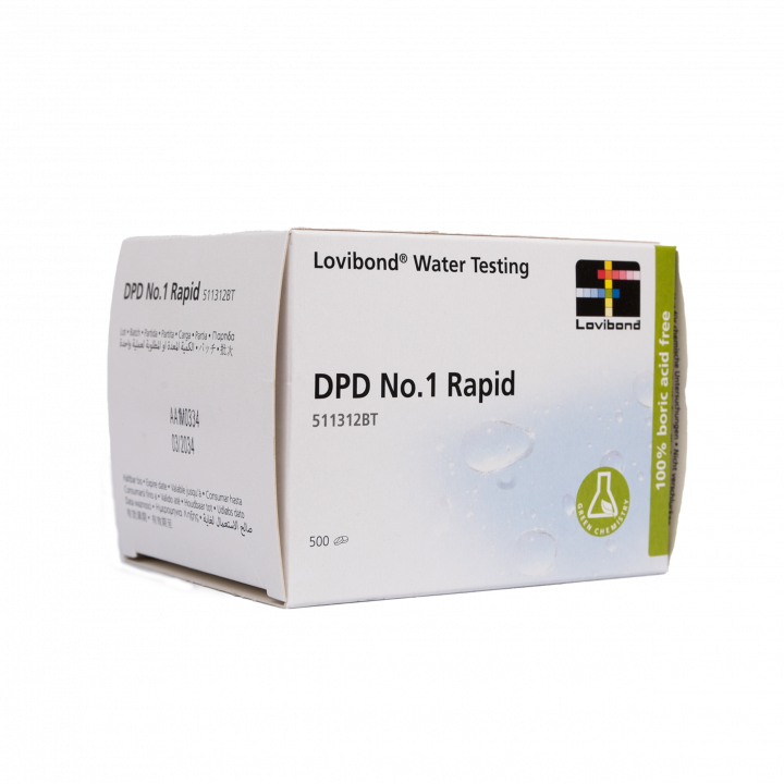 Pastillas para análisis de agua DPD 1, determinación de cloro, 10 pastillas