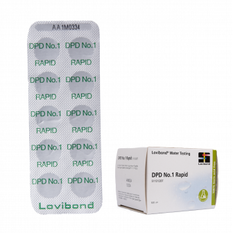 Pastillas para análisis de agua DPD 1, determinación de cloro, 10 pastillas