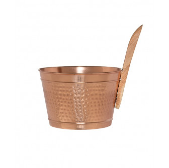 Sauna cubo de cobre Natura con asa