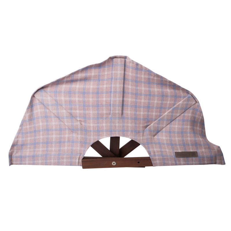 Ventilador de sauna, tejido a cuadros