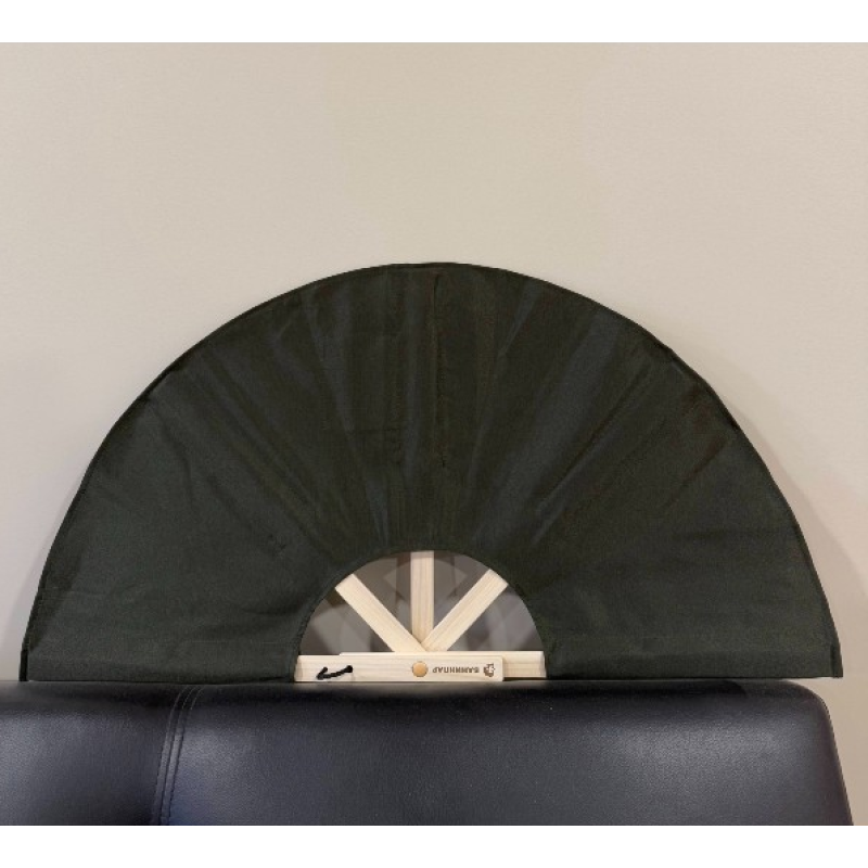 Ventilador de sauna de tela, verde oscuro