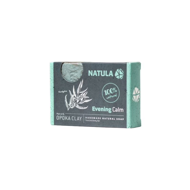 Jabón facial y corporal NATULA con roca de opoka y eucalipto 100g
