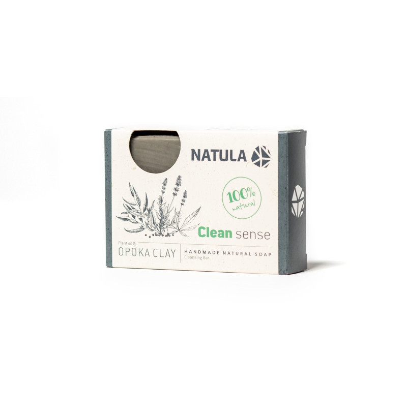 Jabón facial y corporal NATULA con roca de opoka y semillas de cáñamo 100 g