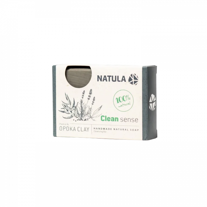 Jabón facial y corporal NATULA con roca de opoka y semillas de cáñamo 100 g