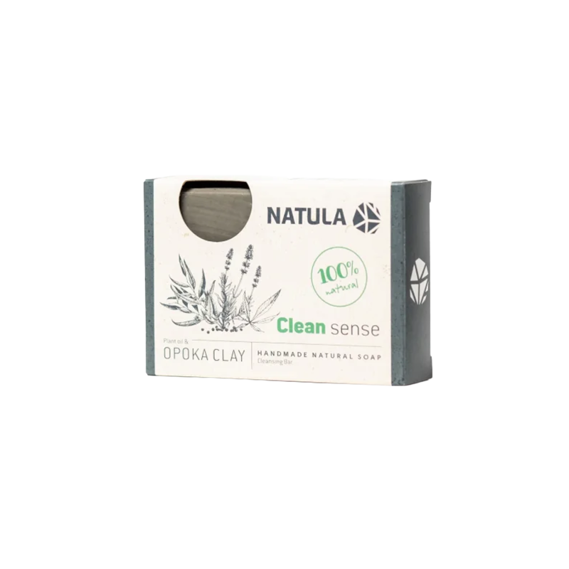 Jabón facial y corporal NATULA con roca de opoka y semillas de cáñamo 100 g