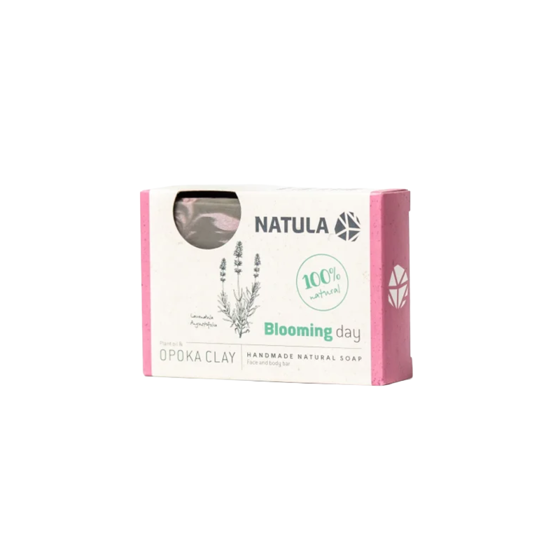 Jabón facial y corporal NATULA con roca de opoka y lavanda 100g