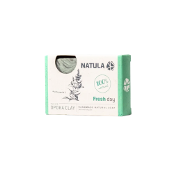 Jabón facial y corporal NATULA con roca de opoka y menta 100g 