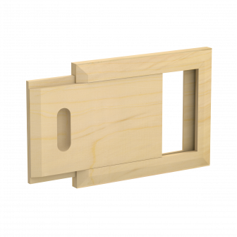 Rejilla de ventilación de madera Harvia, pino